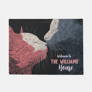 Tapis de chat Minimal Meow pour l'extérieur 