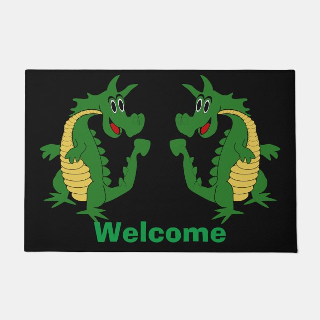 Tapis de conception Dragon Vert (Devant)