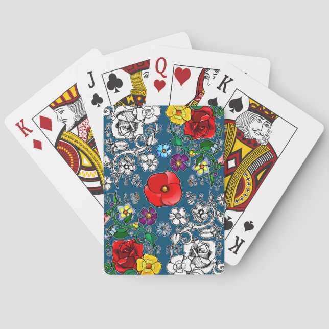 Tapis de fleurs au coquelicot spielkarten (Rückseite)