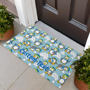 Tapis de fond de petits pingouins