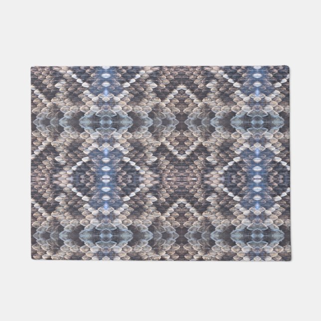 Tapis de la peau de crotale de diamant oriental (Devant)
