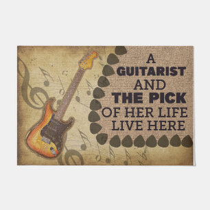 Tapis de musique personnalisé - Joueurs de guitar