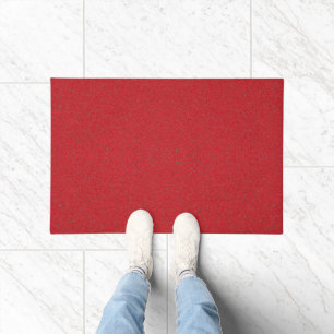 Tapis de porte à deux tons rouge tomate