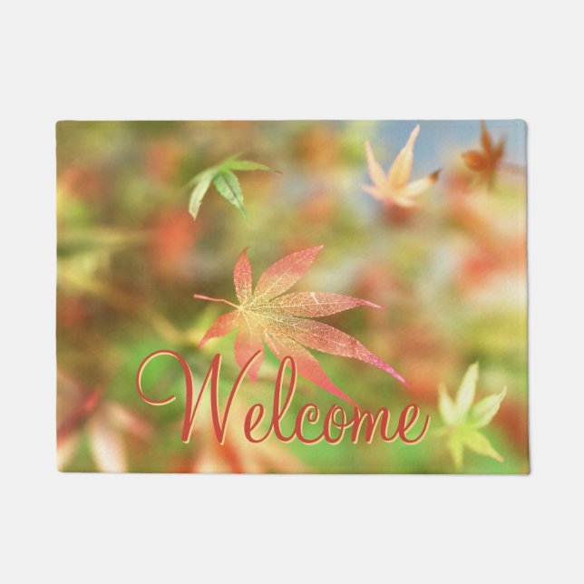 Tapis de porte à fibres d'automne (Devant)