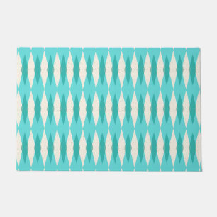 Tapis de porte à motifs de losanges moderne de la