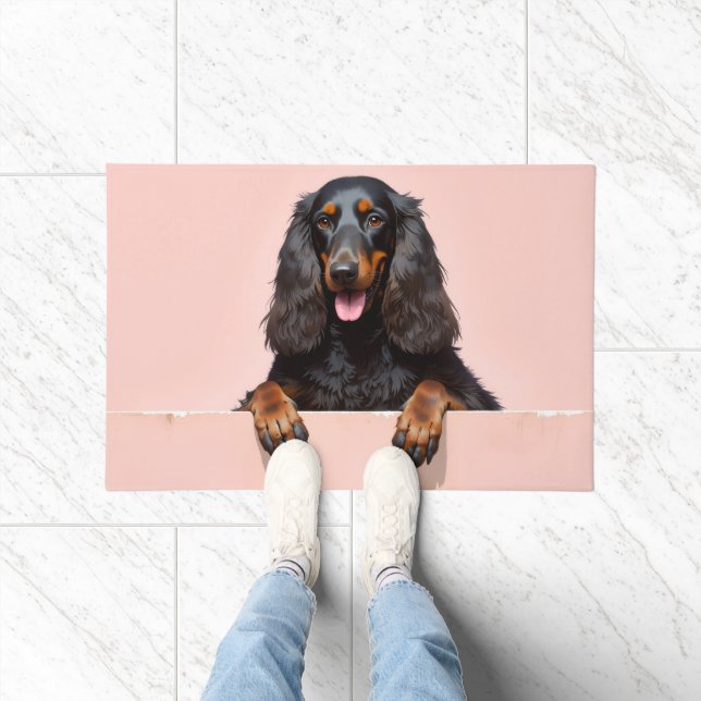 Tapis de porte Art Chien Afghan (Intérieur)