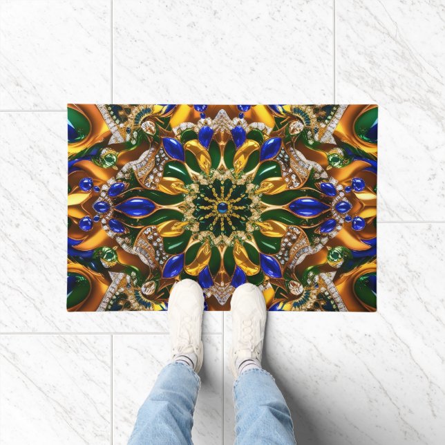 Tapis de porte avec design couleur Brésil (Intérieur)