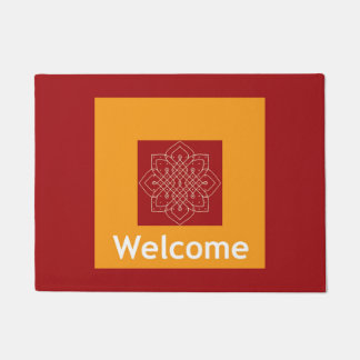 Tapis de porte avec Rangoli