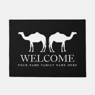 Tapis de porte d'accueil personnalisé avec design