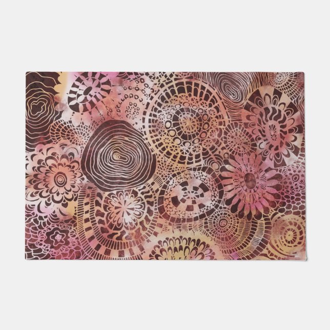 Tapis de porte d'art tropical (Devant)