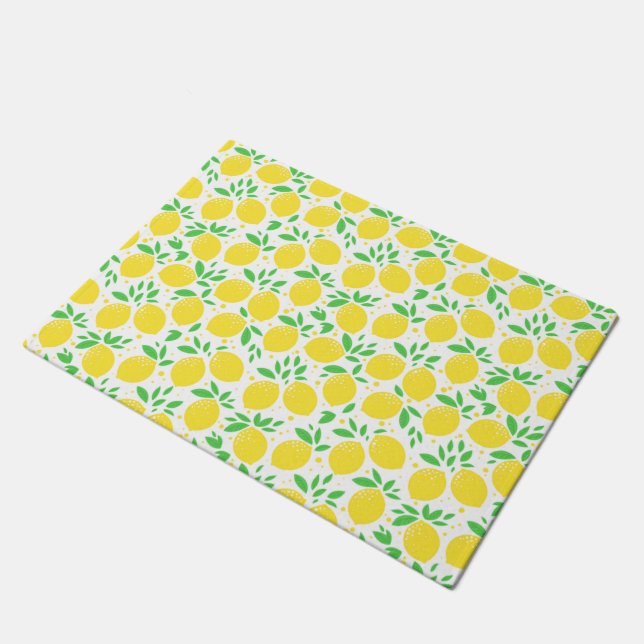 Tapis de porte de citrons jaunes (Incliné)