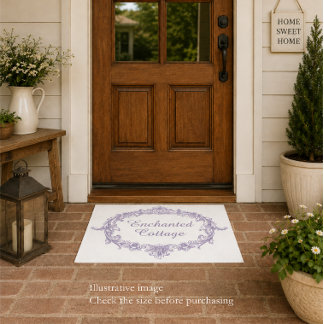 Tapis de porte de Cottage Enchanté - Lavande