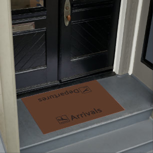 Tapis de porte de départs d'arrivées