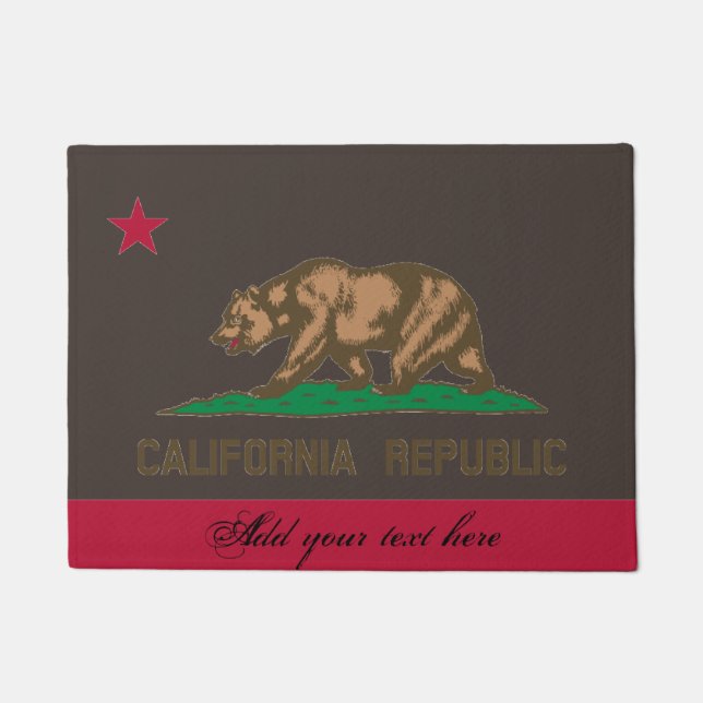 Tapis de porte de drapeau d'état de République de (Devant)