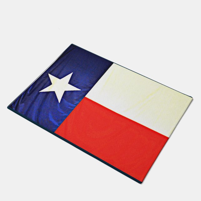 Tapis de porte de drapeau du Texas (Incliné)