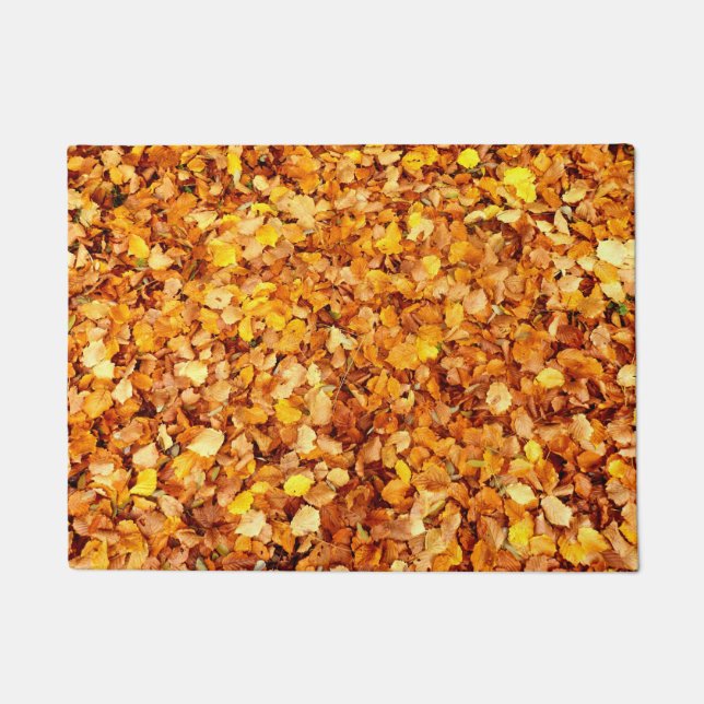 Tapis de porte de feuille d'automne (Devant)