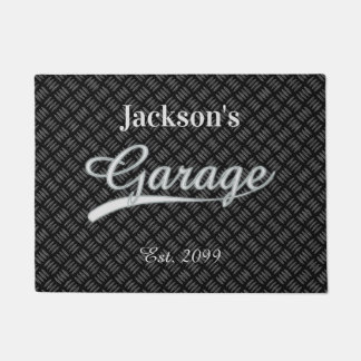 Tapis de porte de garage gris classique Tapis de s