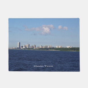 Tapis de porte de Milwaukee Skyline