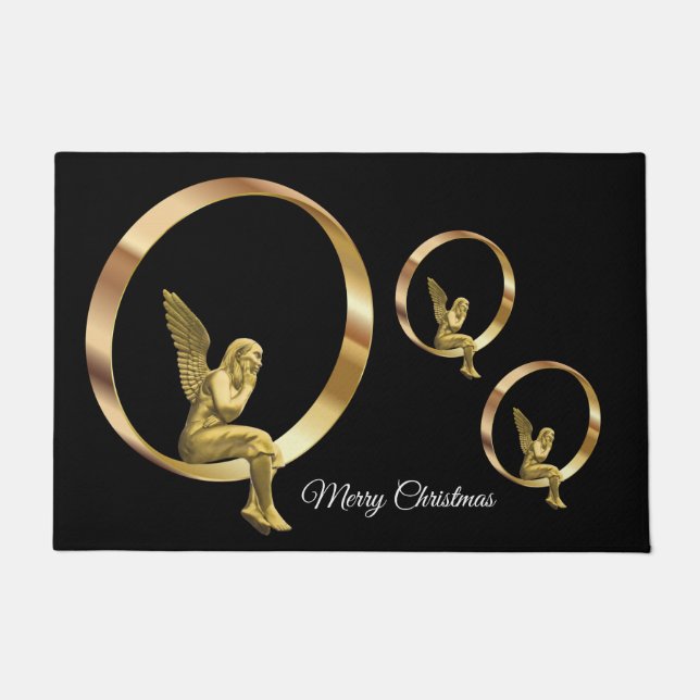 Tapis de porte de Noël, Ange (Devant)