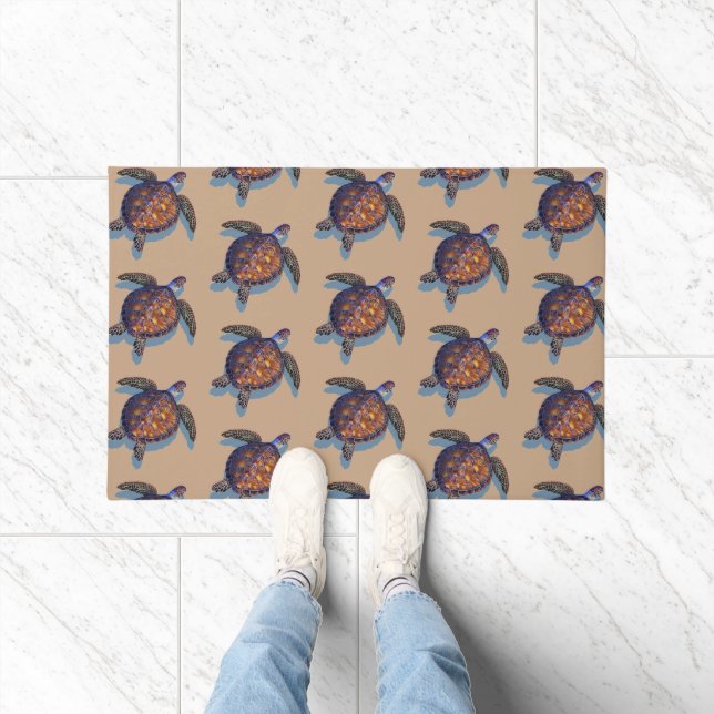 Tapis de porte de tortue de mer (Intérieur)