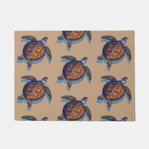 Tapis de porte de tortue de mer
