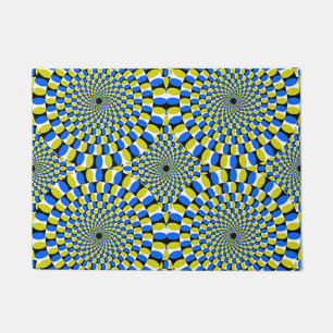 tapis de porte des illusions optiques 18x24