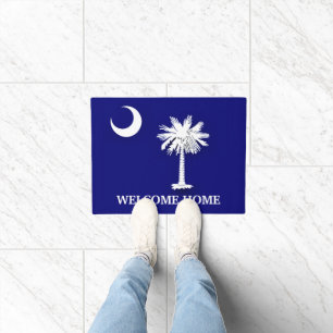 Tapis de porte du drapeau de Caroline du Sud