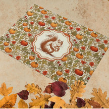 Tapis de porte écureuil vintage William Morris cit