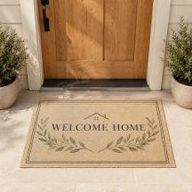 Tapis de porte Ferme Fleurie Maison de Campagne |