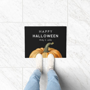 Tapis de porte Happy Halloween avec grosse citroui
