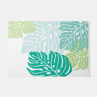 Tapis de porte hawaïen de feuille par le miart