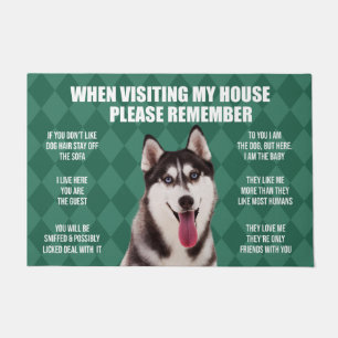 Tapis de porte Husky, Mat de bienvenue Husky, Aman