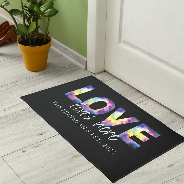 Tapis de Porte 'L'Amour Vit Ici' (Créateur téléchargé)