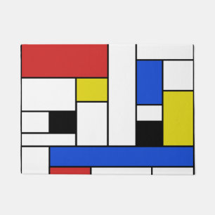 Tapis de porte Lignes de Mondrian