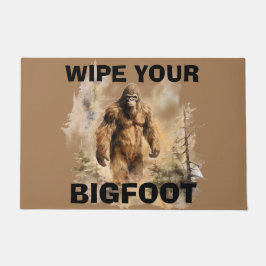 Tapis de porte personnalisé Bigfoot Sasquatch