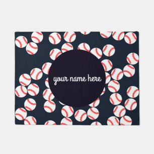 Tapis de porte personnalisé de base-ball