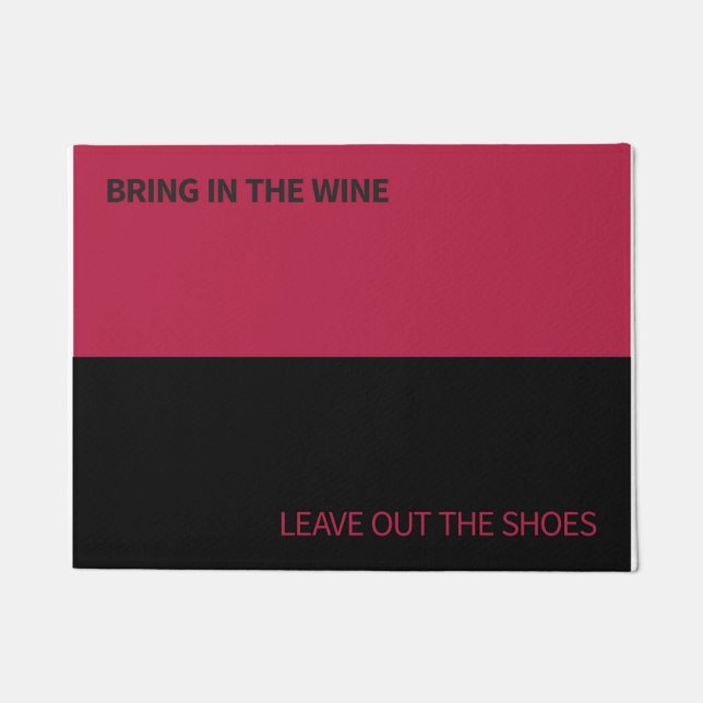 Tapis de porte pour des amateurs de vin et des (Devant)