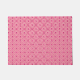 Tapis de porte rose sinistre Imprimé bandana Cowgi