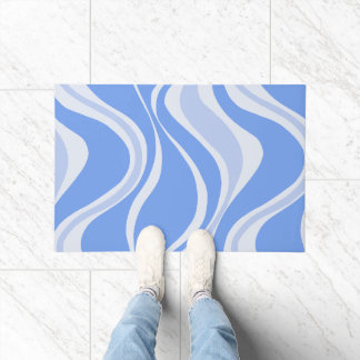 Tapis de porte Vagues Bleues