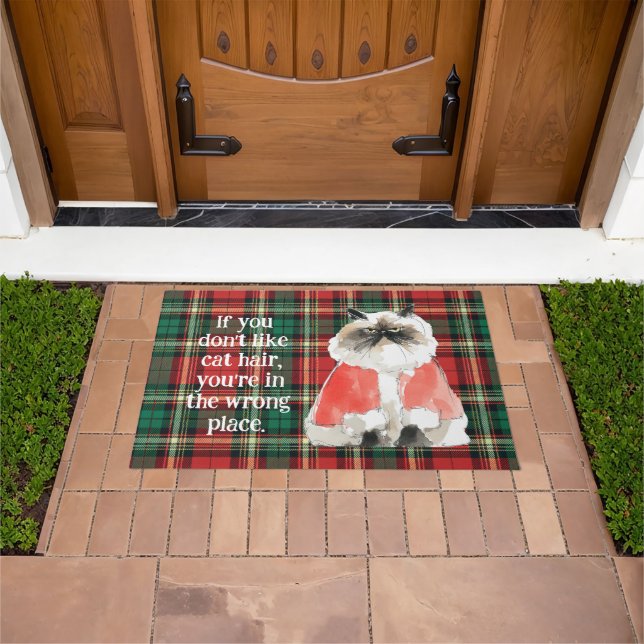 Tapis de sol de Noël Grumpy Cat (De plein air)