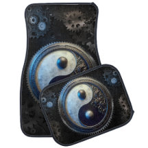 Équipement, voiture, métal, design, yin yang, stea