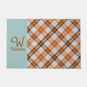 Tapis de sol Madras à carreaux orange