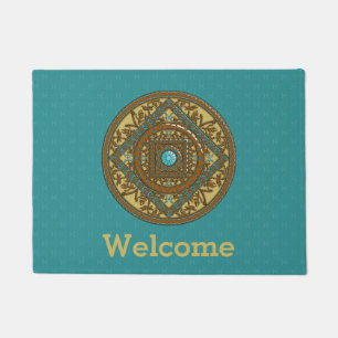 Tapis de sol mandala Poissons