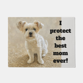 Tapis de sol Morkie pas Yorkie Chien de garde drôl