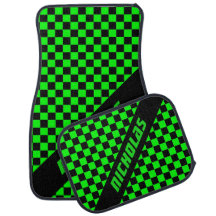 Motif auto-sol personnalisé Neon Green