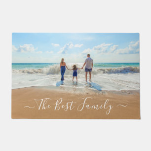 Tapis de sol personnalisé avec photo de famille -