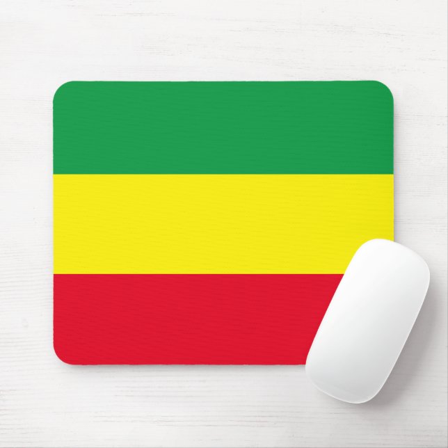 Tapis De Souris የ ኢ ት ዮ ጵ ያ ባ  Drapeau éthiopien ን (Avec souris)
