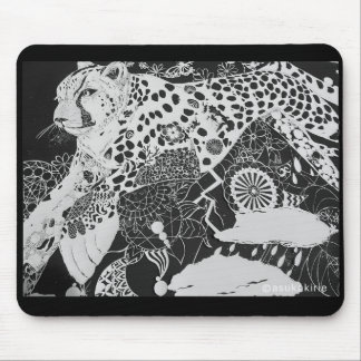 TAPIS DE SOURIS モノトーン/チーターのマウスパッド 