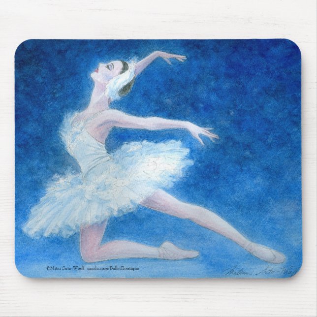 TAPIS DE SOURIS 白鳥　マウスパッド (Devant)
