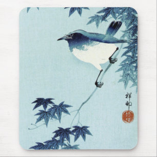 Tapis De Souris 青 い 鳥, 古 Oiseau en Bleu, Koson, Ukiyo-e